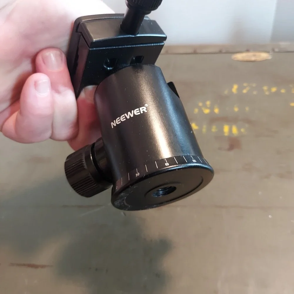 Neewer Professional Aluminum Alloy 360 Degree Panoramic Tripod Ball Head Black